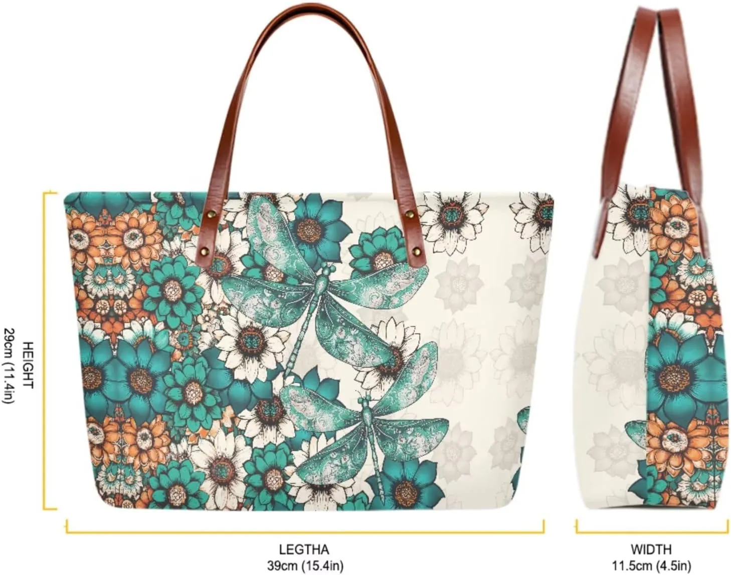 2 PCS Work Bag and Wallet Set for Women Portable Satchel Handbags Shoulder Bag with Money Organizers for Shopping