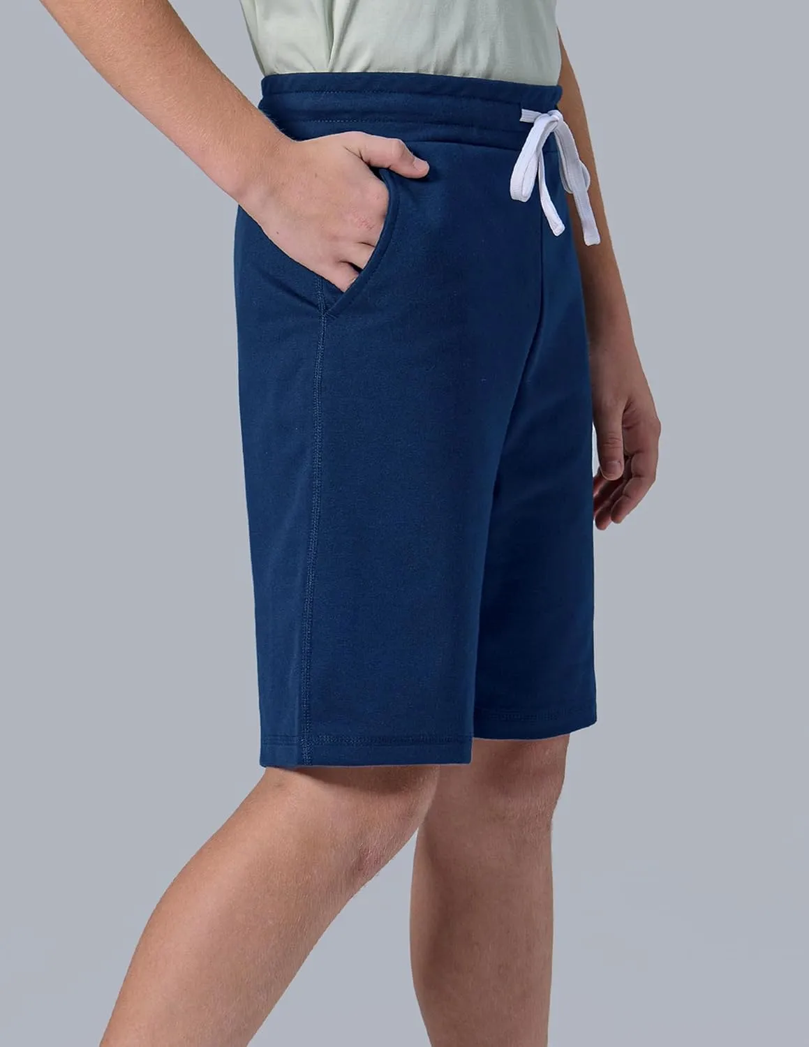3 Pack Boys' Pull On Jogger Shorts Youth Kids Casual Terry Sweat Shorts with Pockets Drawstring