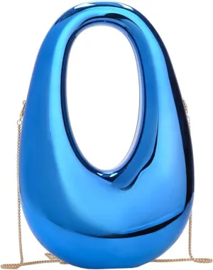 Acrylic Oval Box Crossbody Bag 2025 Women Clutch Bag Wristlet Handbag Top Handle Chain Party Purse