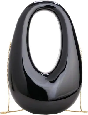 Acrylic Oval Box Crossbody Bag 2025 Women Clutch Bag Wristlet Handbag Top Handle Chain Party Purse