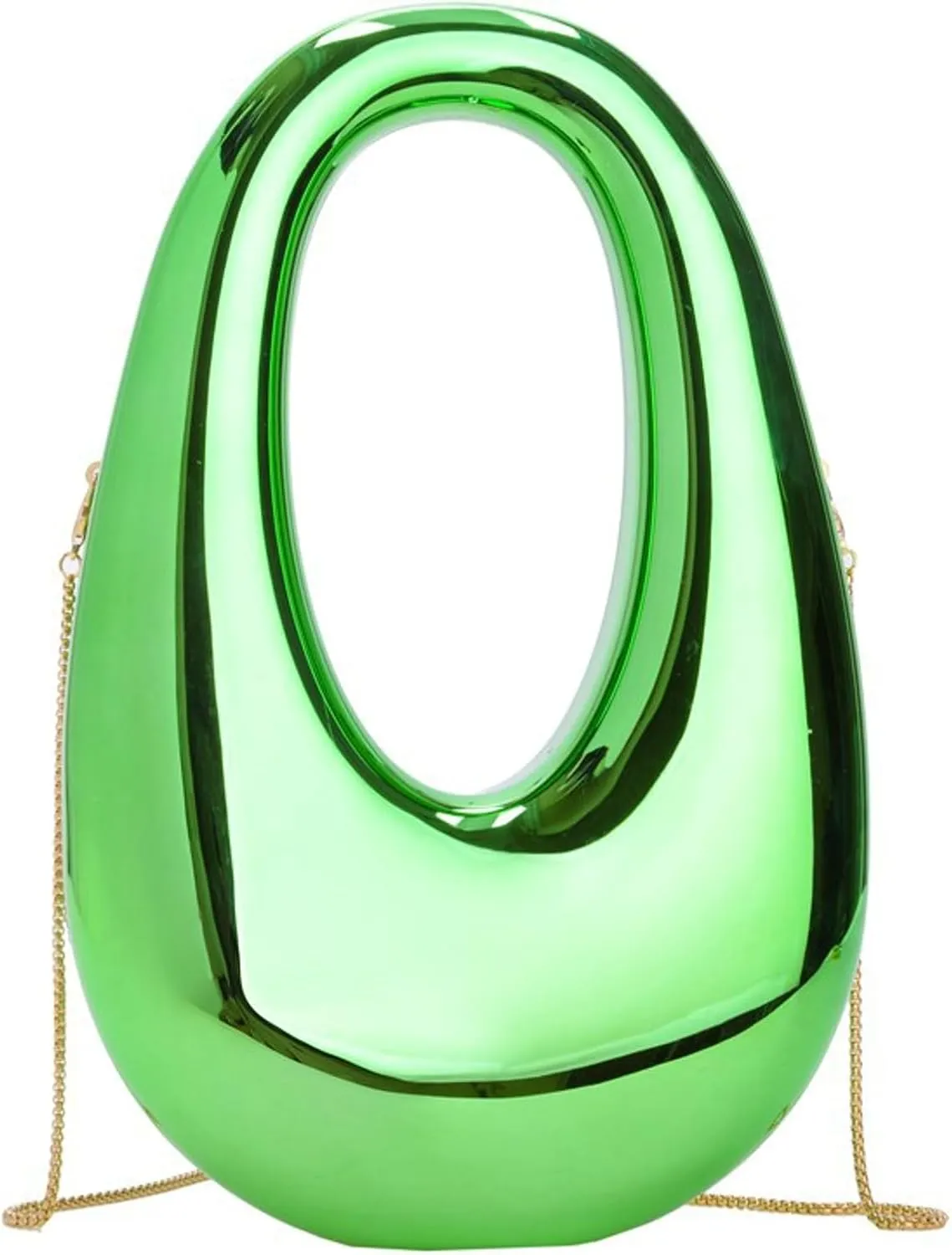 Acrylic Oval Box Crossbody Bag 2025 Women Clutch Bag Wristlet Handbag Top Handle Chain Party Purse