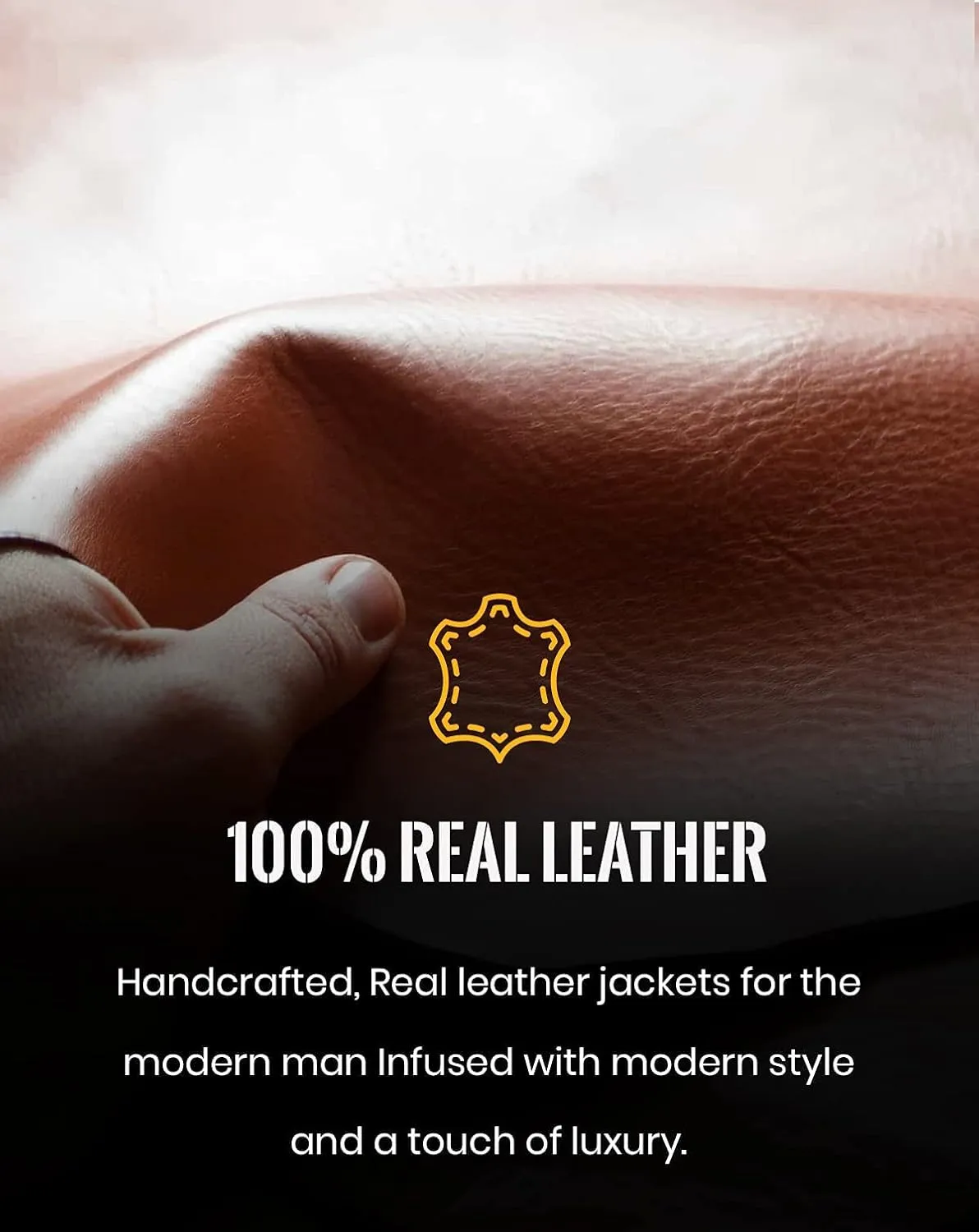 American Vintage Fashion Trucker Jacket Men - Western Motorcycle Real Lambskin Leather Jacket