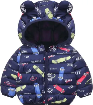 Baby Girls Boys Clothes Winter Coats Toddler Puffer Down Jacket Bear Hoods Infant Outerwear Newborn Kids Cute Outfits