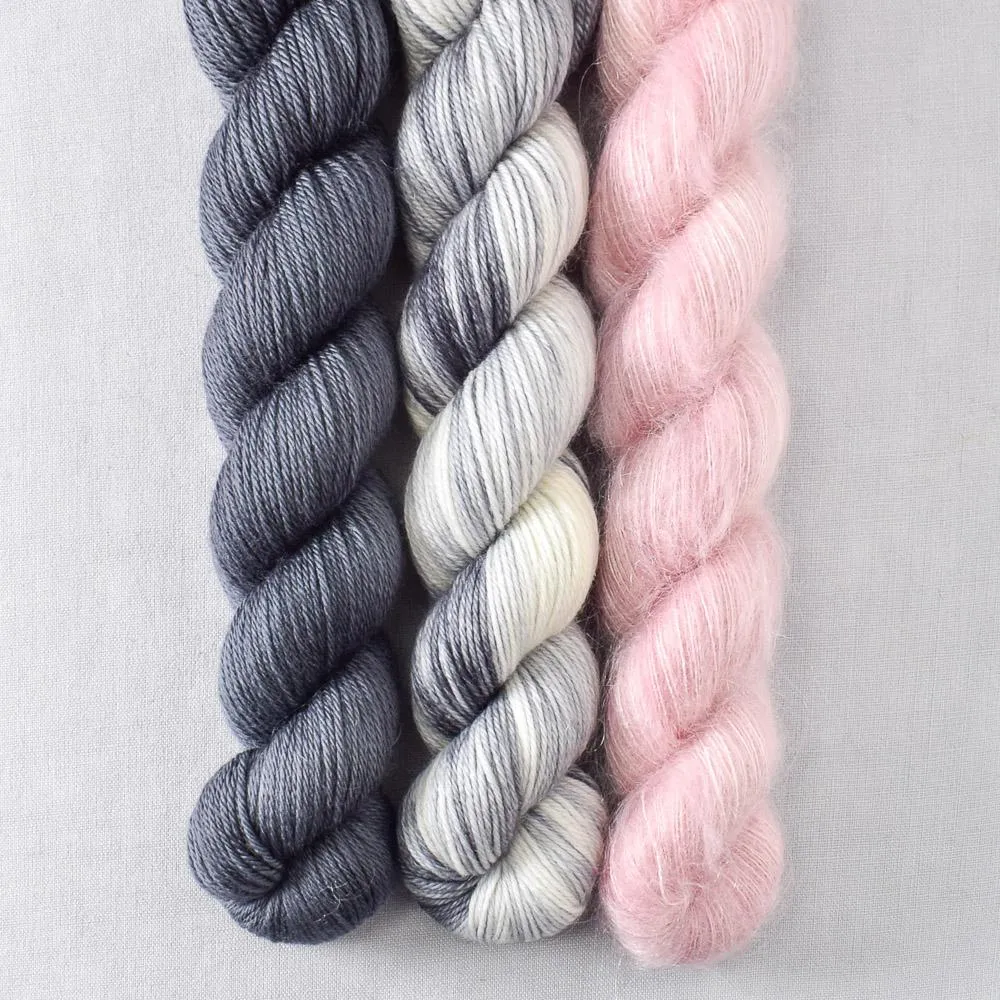 Blarney Stone, Pewter, Sugar - Pillowy Cowl Set - Babette