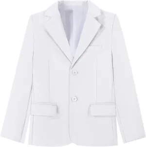 Boys Blazer Suit Jacket Formal Slim Fit Kids Sport Coat