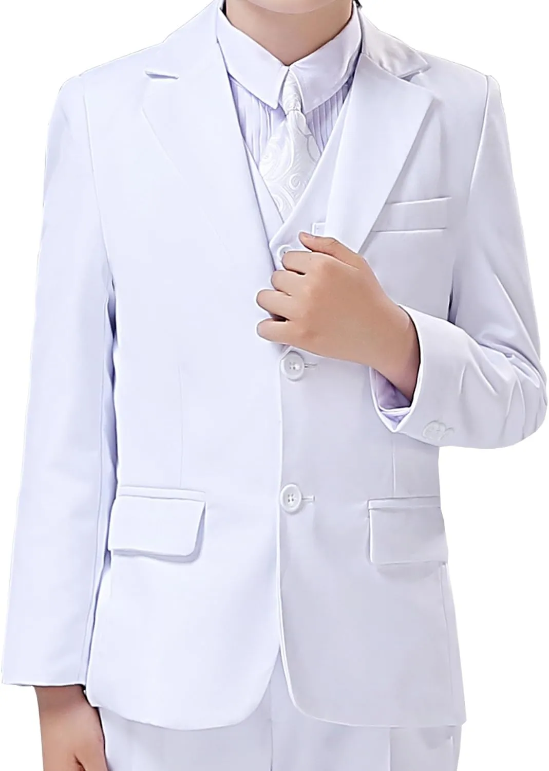 Boys Blazer Suit Jacket Formal Slim Fit Kids Sport Coat
