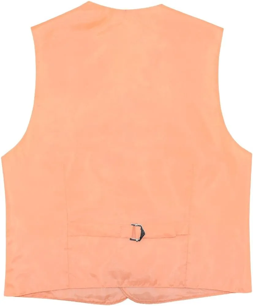 BOY'S Dress Vest & BOW Tie Solid DUSTY PINK Color BowTie Set