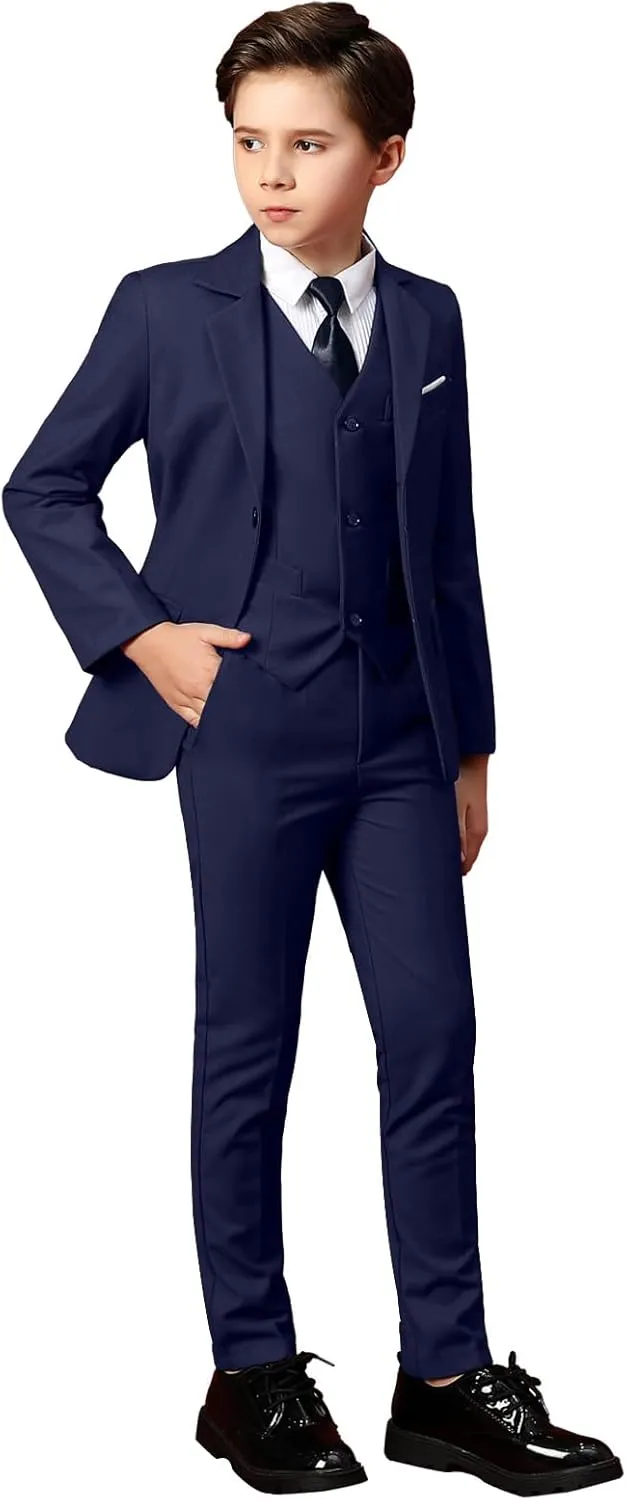 Boys Suits for Kids Formal Dress Suit Set Complete Outfit
