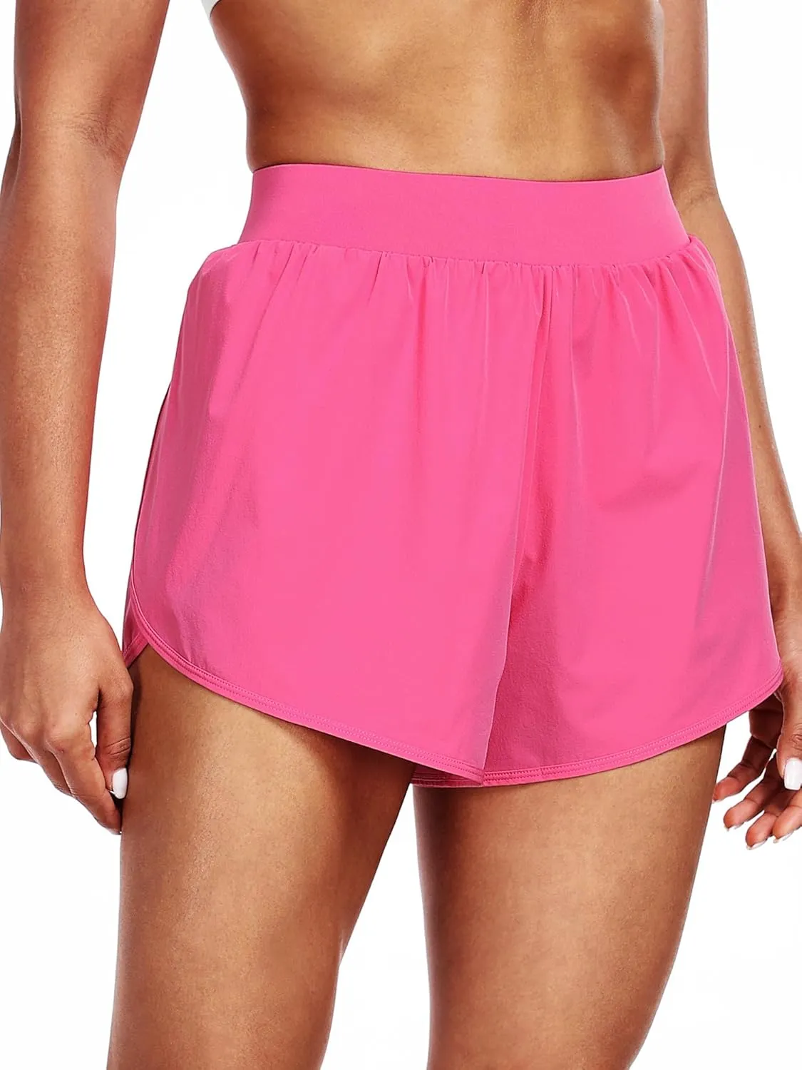 CADMUS 2 in 1 Women's Workout Shorts Athletic Gym Running Shorts with Compression Liner Brief