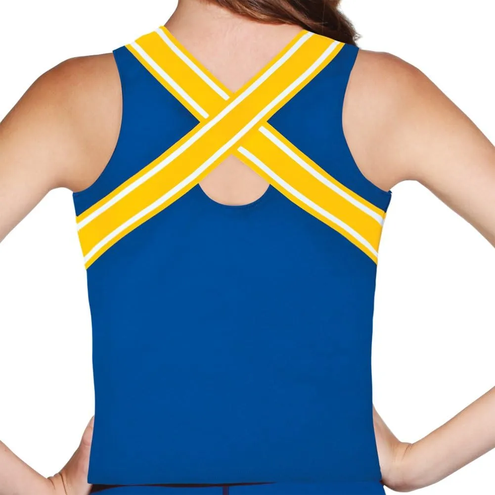 chass Girls' Blaze Shell Top - Adult Sized Cheerleading Uniform Shirt