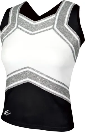 chass Girls' Blaze Shell Top - Adult Sized Cheerleading Uniform Shirt
