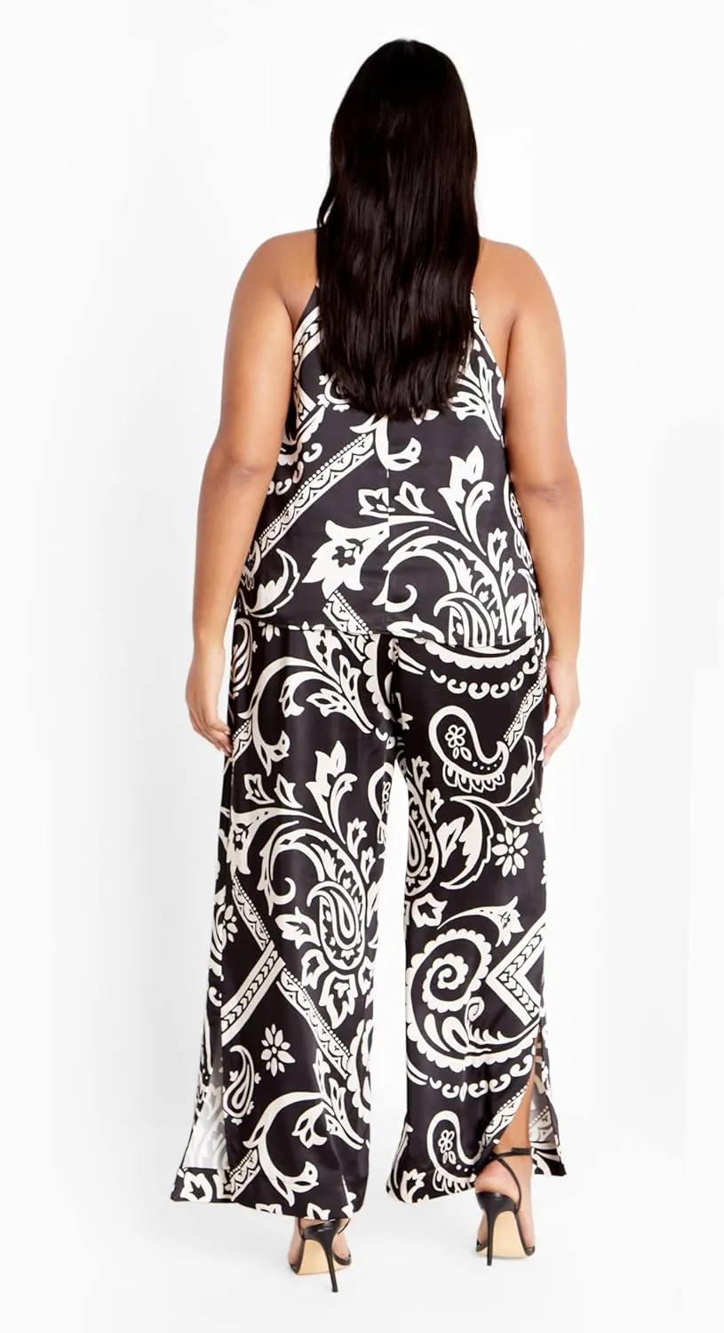 City Chic Plus Size TOP Perri PRT in Paisley