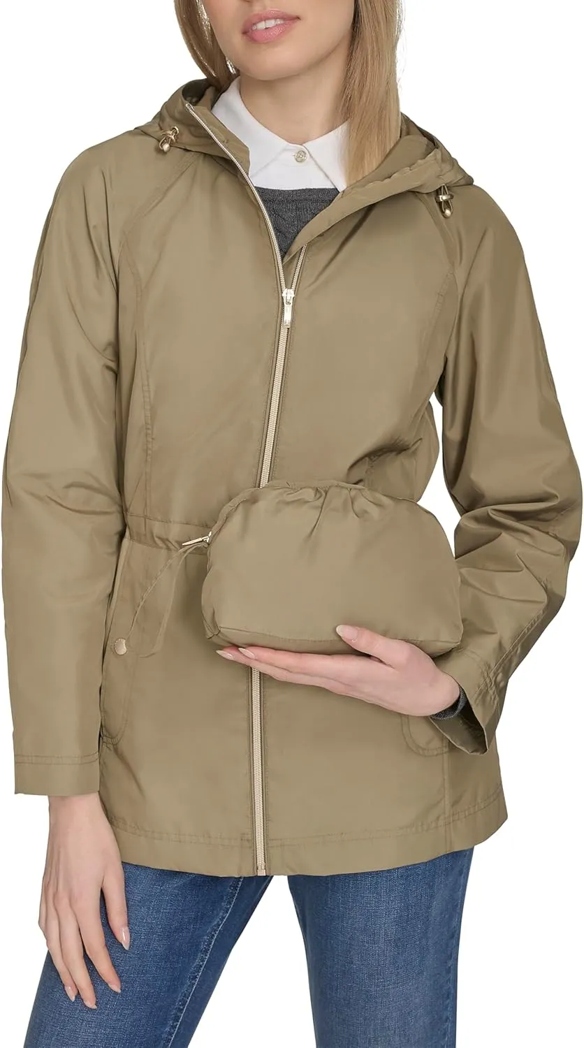 Cole Haan Women's Travel Packable Rain Jacket