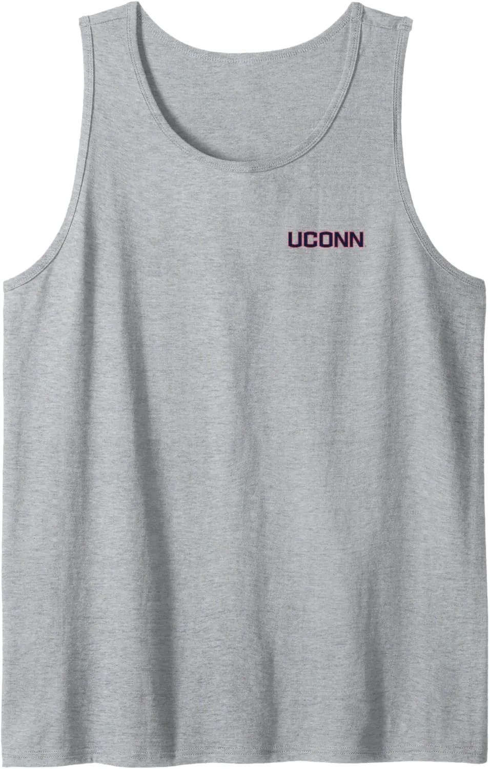 Connecticut Huskies Front/Back UConn Gray Licensed Tank Top