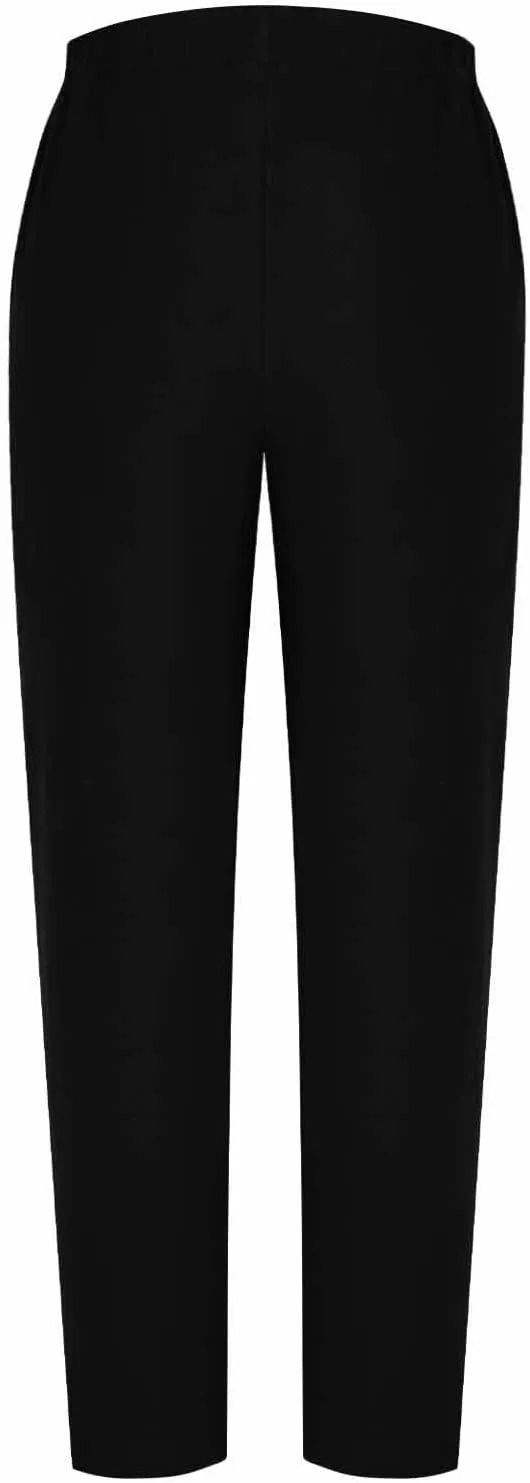 Cotton Linen Pants for Women Wide Straight Leg Side Button Pant Teen Girls 2025 Baggy Elastic Waist Comfy Crop Trouser