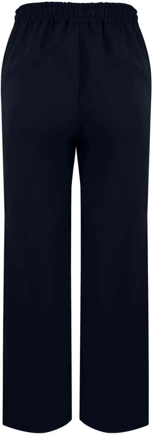 Cotton Linen Pants Women Elastic Drawstring High Waisted Pants Baggy Wide Leg Side Slit Boho Beach Pants with Pockets