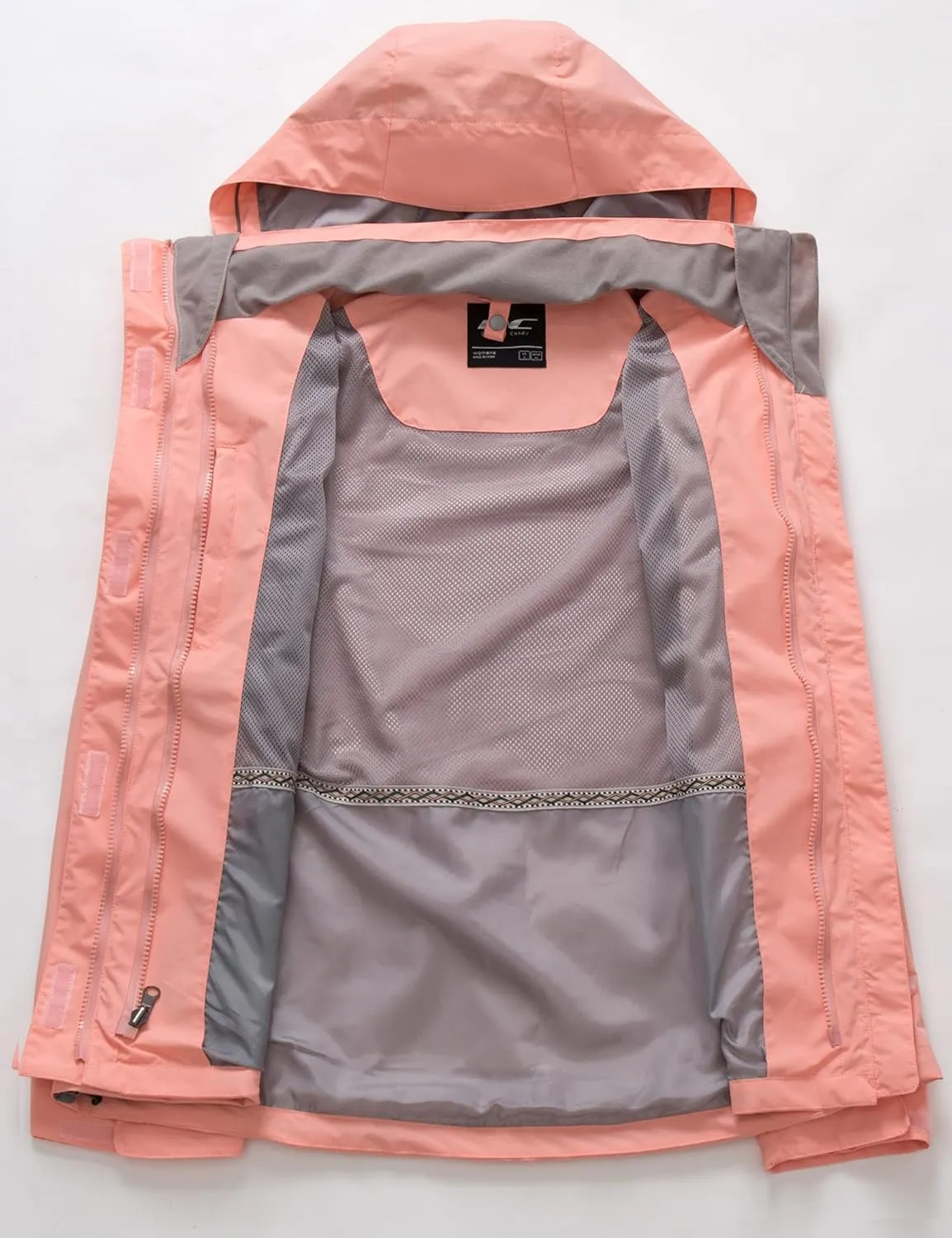Diamond Candy Womens 3-in-1 Winter Jacket Waterproof Rain Coat with Hood Warm Fleece Ski Jackets