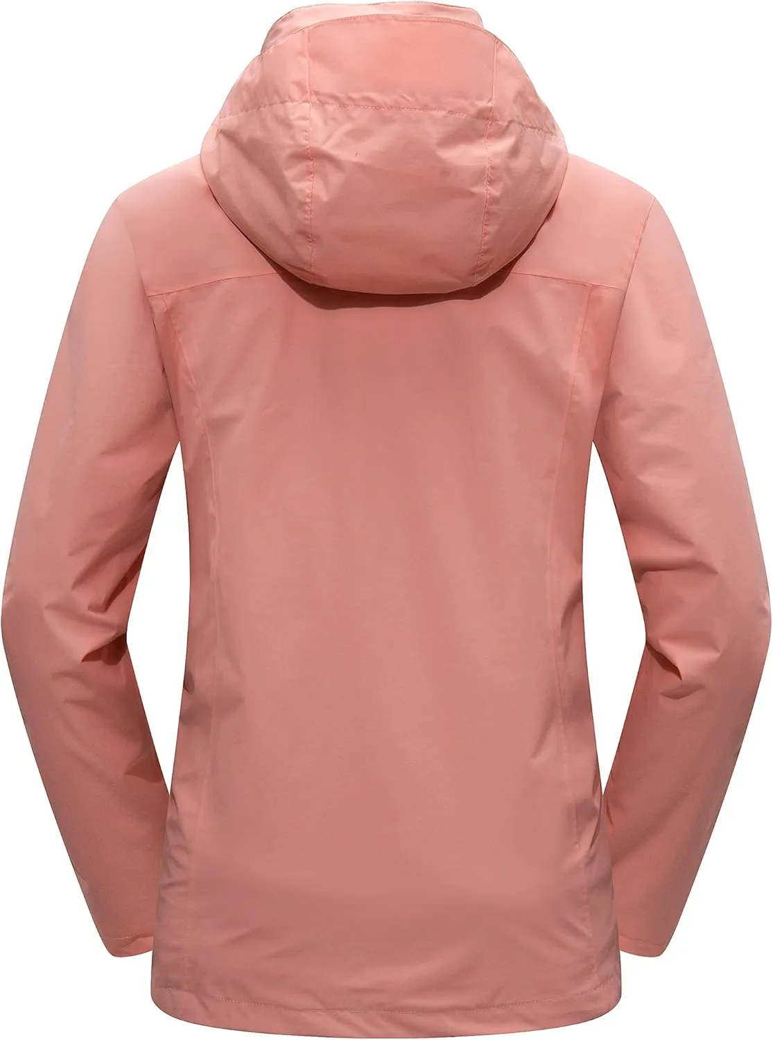 Diamond Candy Womens 3-in-1 Winter Jacket Waterproof Rain Coat with Hood Warm Fleece Ski Jackets