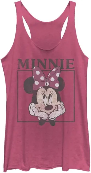 Disney Classic Mickey Boxed Minnie Women's Racerback Tank Top