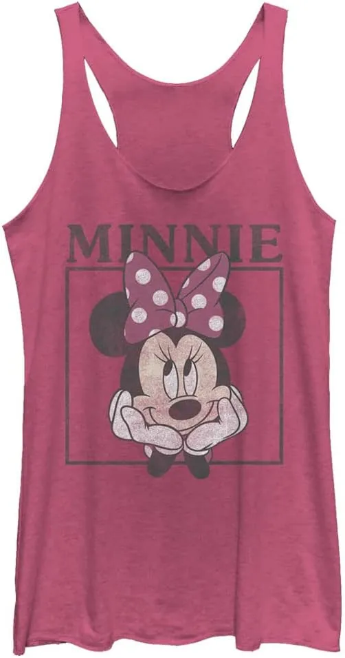 Disney Classic Mickey Boxed Minnie Women's Racerback Tank Top
