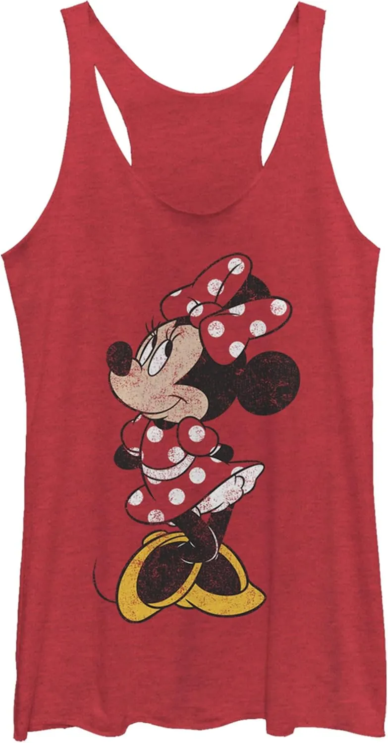 Disney Classic Mickey Modern Vintage Minnie Women's Racerback Tank Top