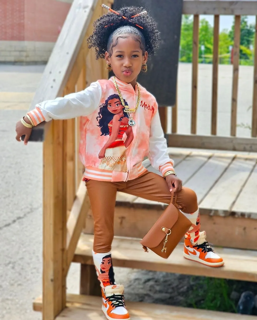 Disney Frozen Elsa Princess Moana Ariel Rapunzel Toddler Girl Varsity Bomber Jacket Lightweight Zip-up Sweatshirt 2-6T