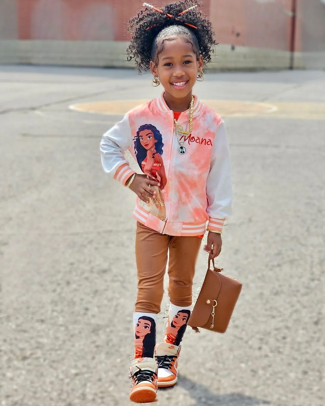 Disney Frozen Elsa Princess Moana Ariel Rapunzel Toddler Girl Varsity Bomber Jacket Lightweight Zip-up Sweatshirt 2-6T