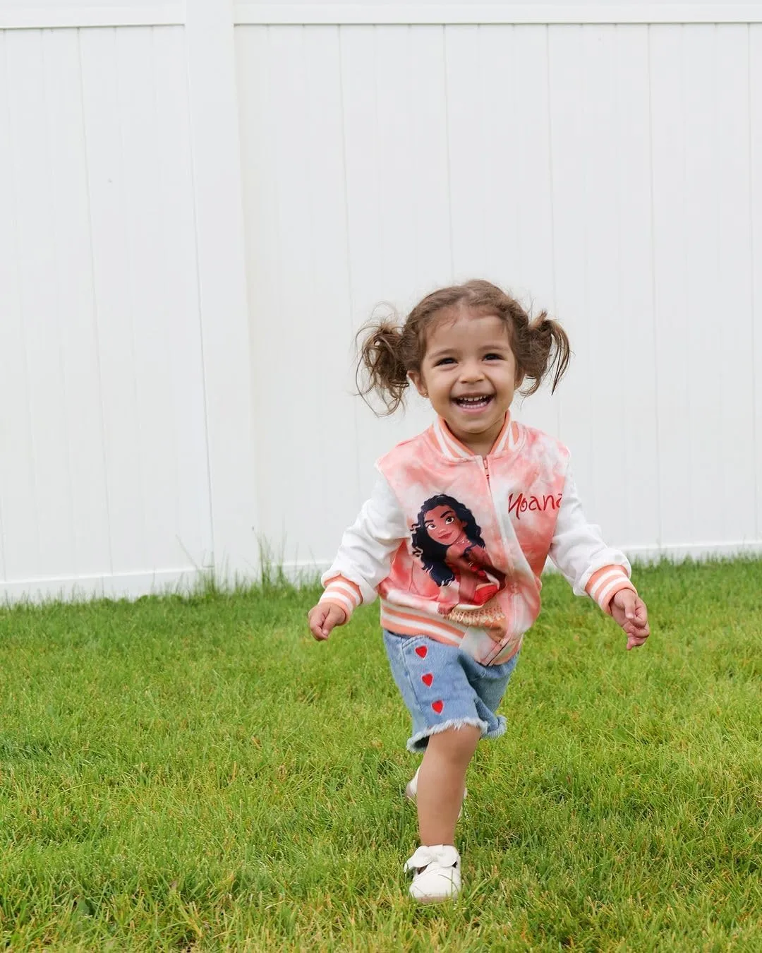 Disney Frozen Elsa Princess Moana Ariel Rapunzel Toddler Girl Varsity Bomber Jacket Lightweight Zip-up Sweatshirt 2-6T