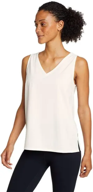 Eddie Bauer Women's Departure V-Neck Tank Top - Solid