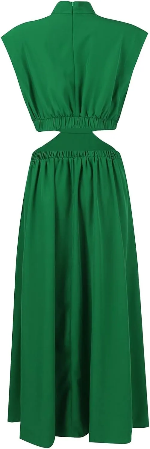 Elegant Women's Cape Dress with Rhinestone Embellishments Perfect for Evening Parties and Special