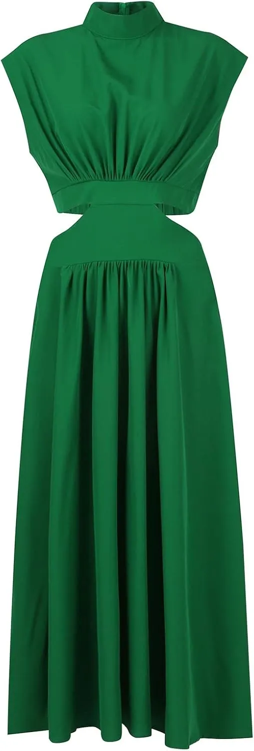 Elegant Women's Cape Dress with Rhinestone Embellishments Perfect for Evening Parties and Special