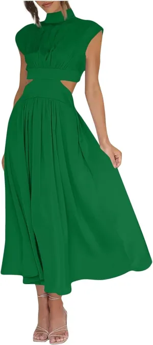 Elegant Women's Cape Dress with Rhinestone Embellishments Perfect for Evening Parties and Special
