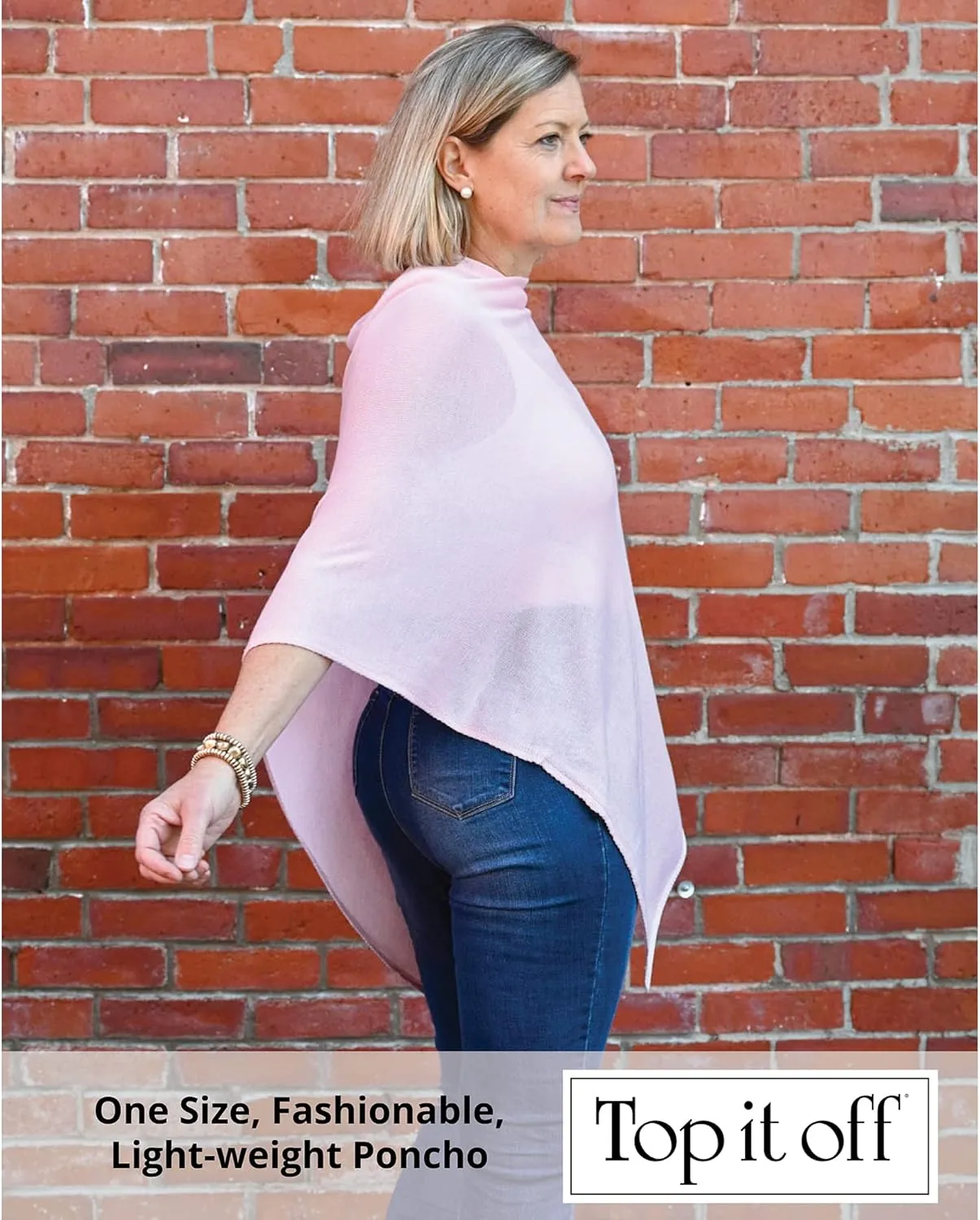 Elsa Poncho - Womens Fine Knit Luxury Topper - Layering Piece for Warmth