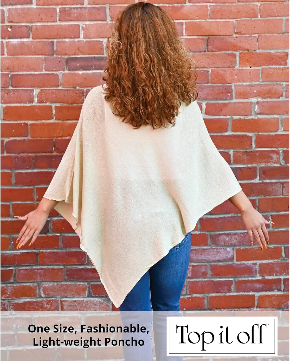 Elsa Poncho - Womens Fine Knit Luxury Topper - Layering Piece for Warmth