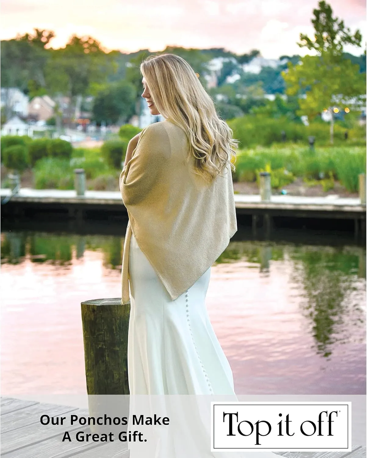 Elsa Poncho - Womens Fine Knit Luxury Topper - Layering Piece for Warmth
