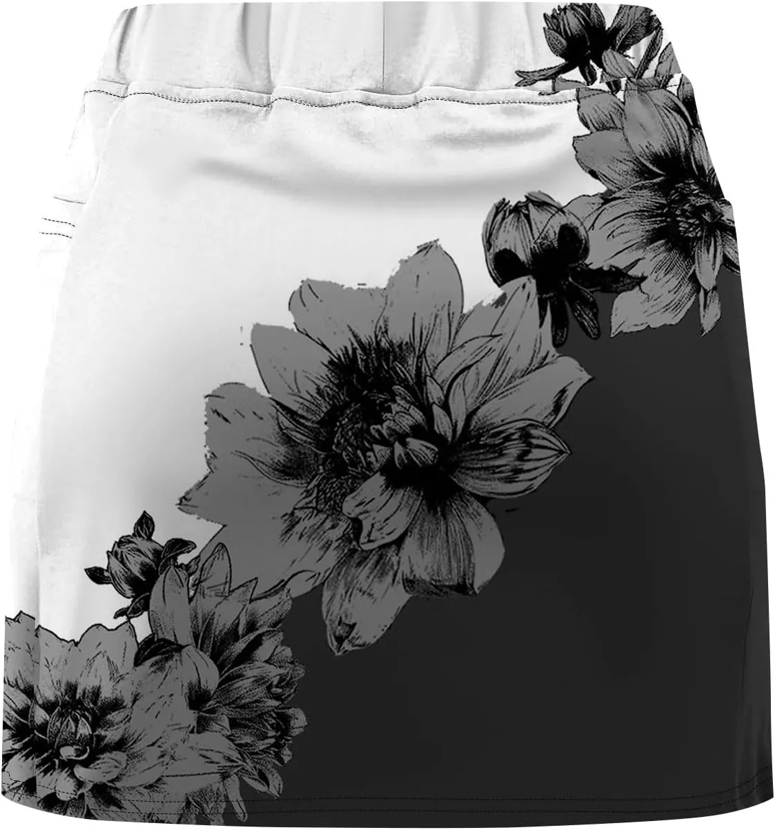 FlekmanArt Skorts for Woman Printed Workout Skorts Athletic Sports Pants Tummy Control Running Skirt Skinny Athletic Shorts