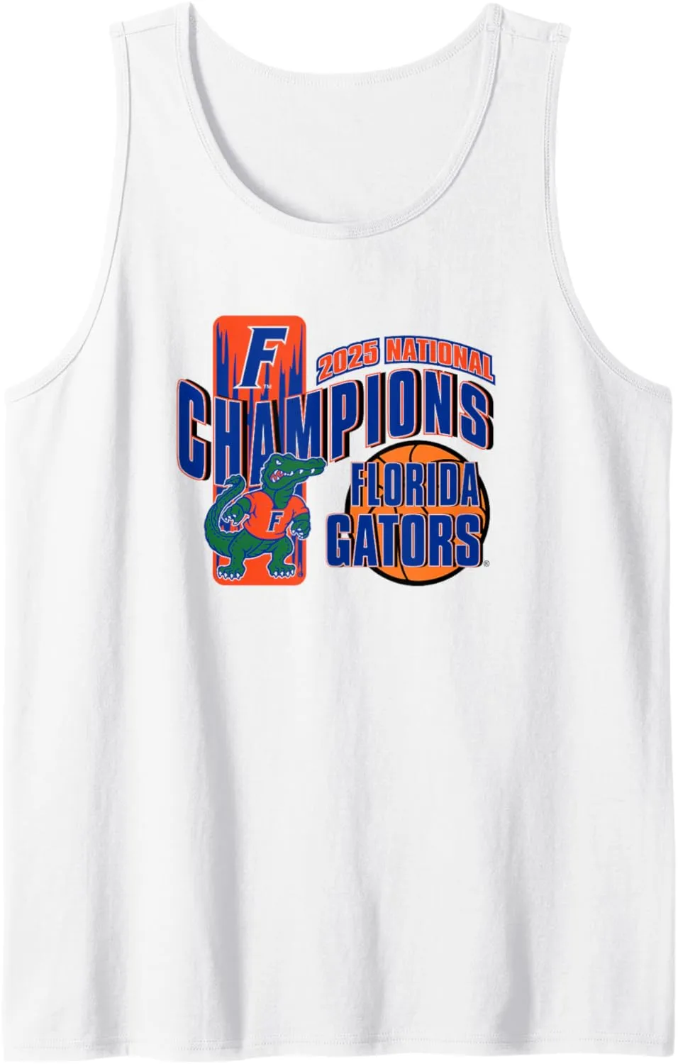 Florida Gators National Champs 2025 Men's Basketball Mascot Tank Top