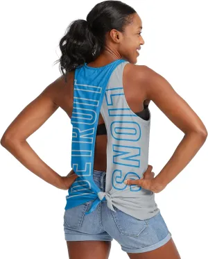 FOCO Women's NFL Team Logo Tie Breaker Tank Top Shirt