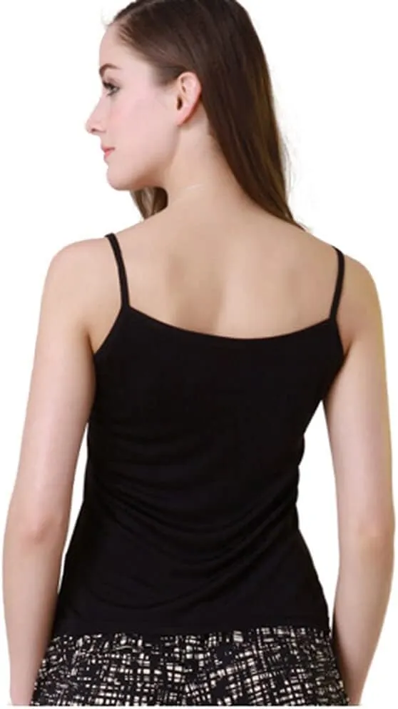 Forever Angel Women's 100% Silk Lace Camisole Cami Tank Top