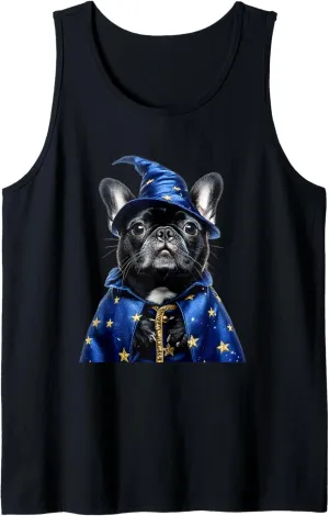 French Bulldog In Wizard Hat And Cloak Tank Top