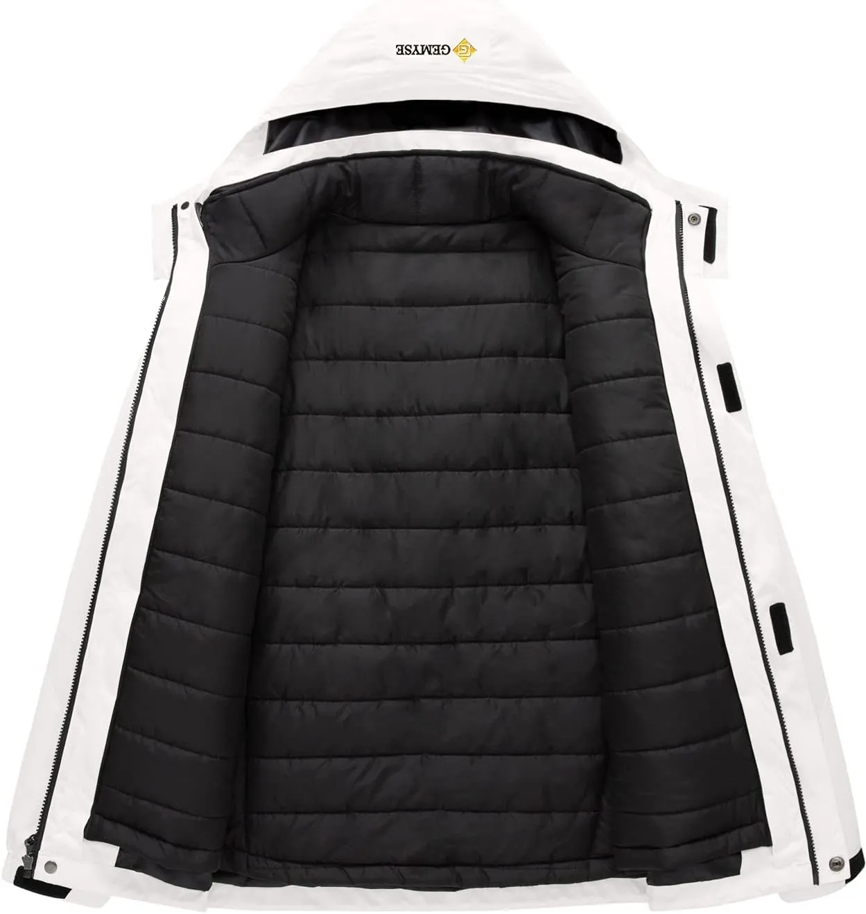 GEMYSE Men's Waterproof 3-in-1 Ski Snow Jacket Puffer Liner Insulated Winter Coat