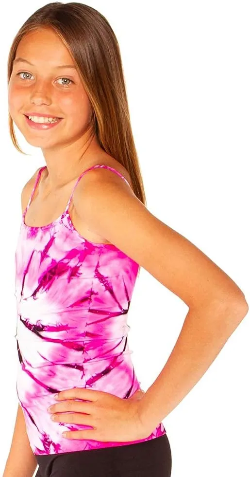 Girls (7-10) Swirl Tie Dye Full Cami Tank Top