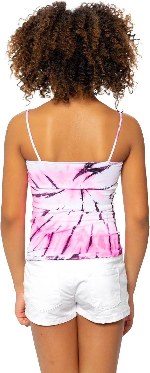 Girls (7-10) Swirl Tie Dye Full Cami Tank Top