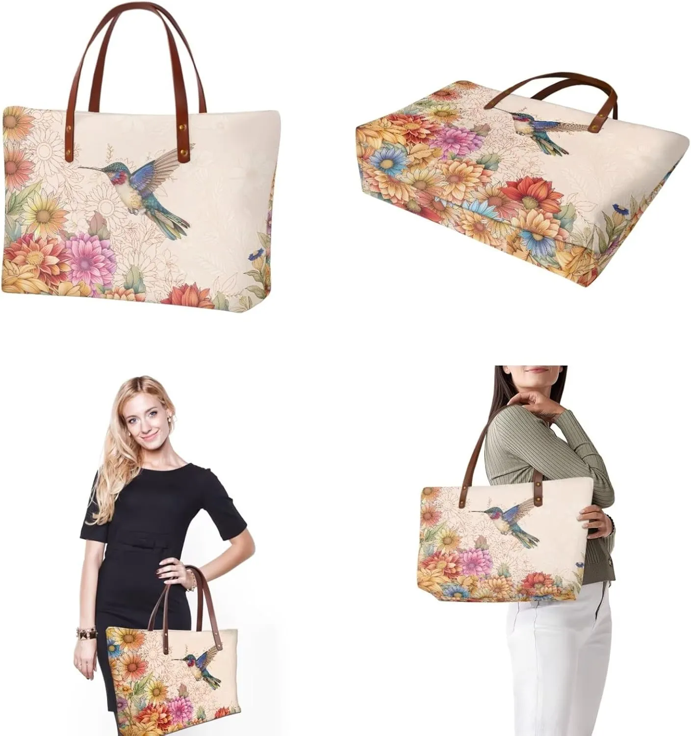 Handbag with Matching Wallet for Women Lightweight Top Handle Satchel Shoulder Bag with Purses for Shopping Work