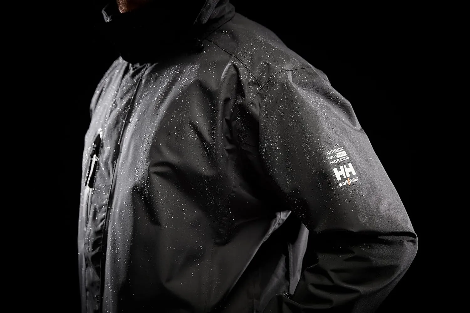Helly-Hansen Workwear Manchester Waterproof Shell Jackets for Men with High Collar and Detachable Hood, 3 Zippered Pockets