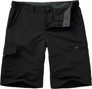 Hiking Shorts for Men Cargo Casual Quick Dry Lightweight Stretch Waist Outdoor Fishing Travel Shorts