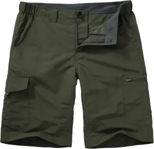 Hiking Shorts for Men Cargo Casual Quick Dry Lightweight Stretch Waist Outdoor Fishing Travel Shorts