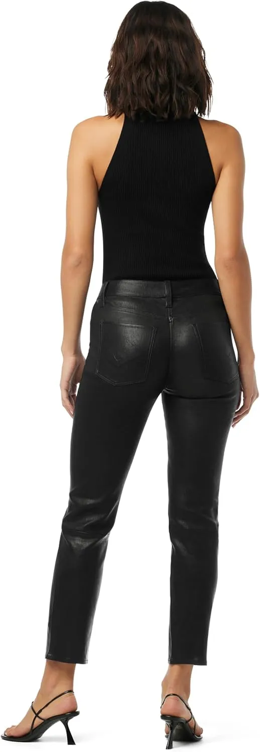 HUDSON Women's Mock Neck Sleeveless Keyhole Racer Tank Top