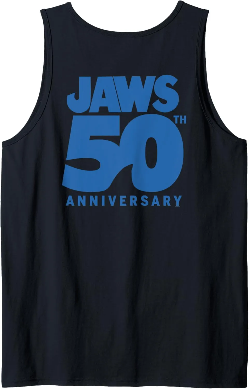 Jaws 50th Anniversary Poster Blue Halftone 2-Sided Tank Top