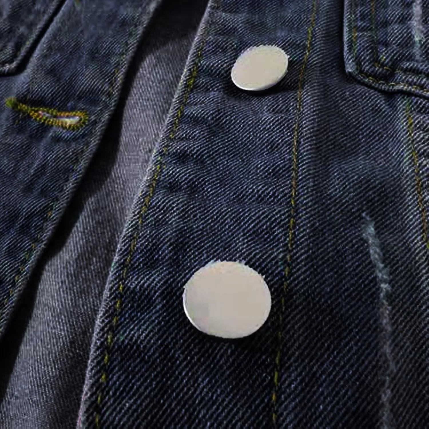 Jean Jacket Women 3/4 Sleeve Colored Cropped Denim Jacket Trendy Light Wash Short Jean Jacket Trucker Coat